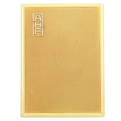 Lot 295 - Gold and Platinum Cigarette Case, Asprey