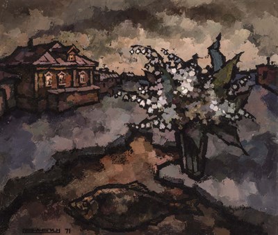 Lot 2024 - Oskar Rabin Russian, 1928-2018 Lily of the...