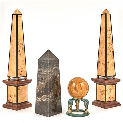 Lot 293 - Pair of Biedermeier Style Part-Ebonized Birch...