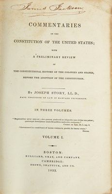 Lot 16 - [CONSTITUTION] STORY, JOSEPH. Commentaries on...