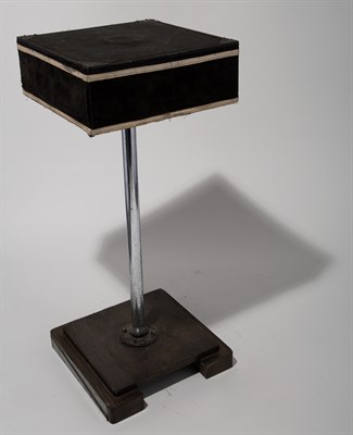 Lot 143 - Magician's Side Table Wood, metal and felt,...