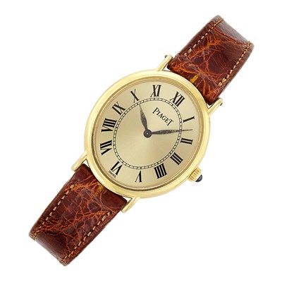 Lot 214 - Piaget, Gold Wristwatch, Ref. 639