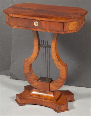 Lot 566 - Biedermeier Mahogany and Part-Ebonized Work...