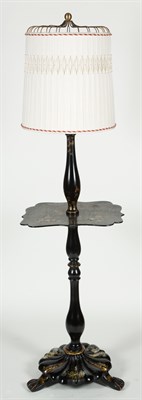 Lot 156 - Pair of Black Lacquer Mother of Pearl Inlaid...