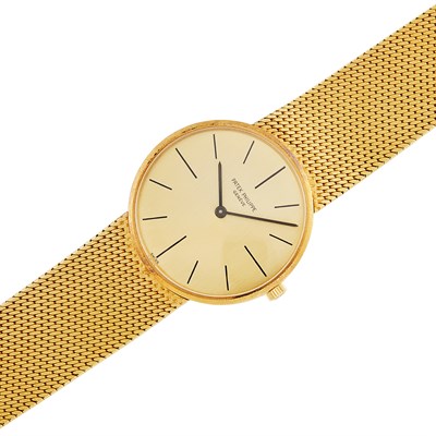 Lot 474 - Gentleman's Gold Wristwatch, Patek Philippe, Ref. 3515/5