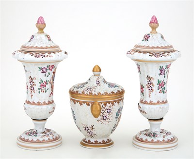 Lot 364 - Pair of Samson Porcelain Covered Vases;...