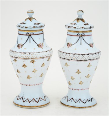 Lot 347 - Pair of English Gilt and Floral Decorated...