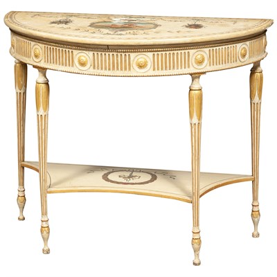 Lot 362 - George III Painted and Parcel-Gilt Pier Table...