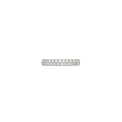 Lot 190 - Platinum and Diamond 'Serena' Band Ring, Linda Lee Johnson