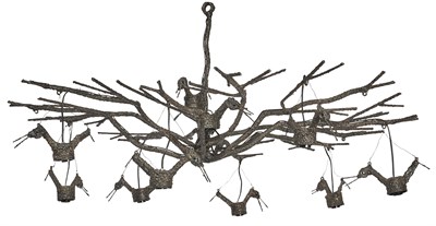 Lot 382 - Laurent Chauvat Branch and Bird-Form Iron...