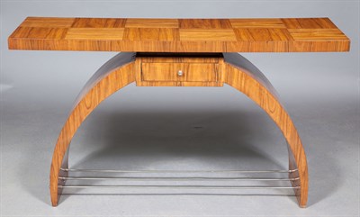 Lot 482 - Art Deco Walnut Console Height 35 inches,...