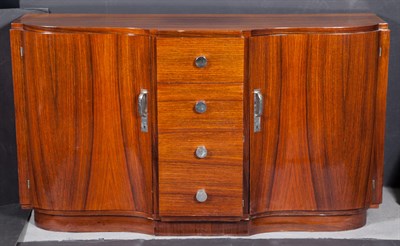 Lot 483 - Art Deco Rosewood Cabinet Height 39 1/4 inches,...