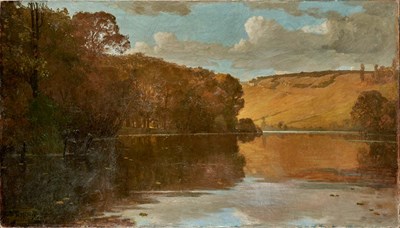Lot 60 - Henri Rapin French, 1873-1939 View Over a Lake...