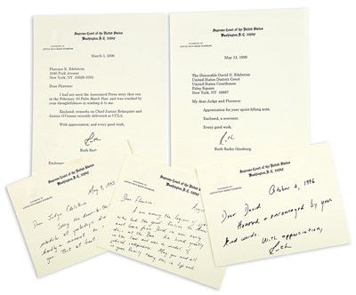Lot 191 - [SUPREME COURT] Group of signed letters by...
