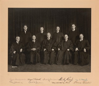 Lot 192 - [SUPREME COURT] Presentation group photograph...