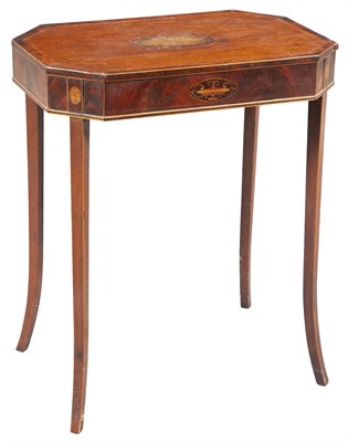 Lot 205 - George III Inlaid Mahogany Side Table Height...