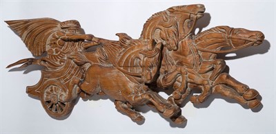 Lot 284 - Art Deco Style Roman Chariot Wall Relief 1940s...