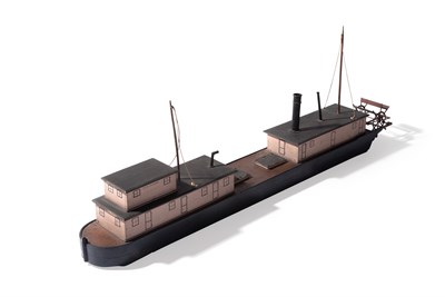Lot 266 - 'New Orleans' Ohio River Keel Boat Model By C....