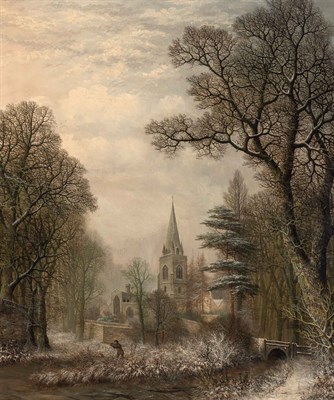 Lot 65 - Charles Leaver British, 1824-1888 Winter...