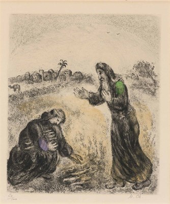 Lot 24 - Marc Chagall ÉLIE ET LA VEUVE DE SAREPTA (SEE...