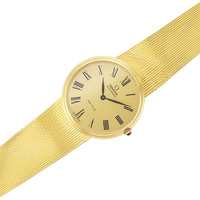 Lot 464 - Gentleman's Gold 'De Ville' Wristwatch, Omega