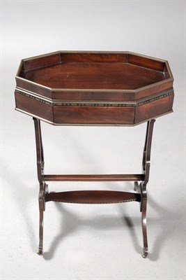 Lot 385 - Directoire Brass-Inlaid Mahogany Tricoteuse...