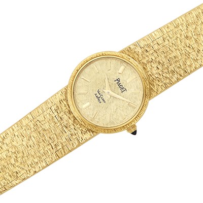 Lot 400 - Gold Wristwatch, Piaget, Retailed by Van Cleef & Arpels