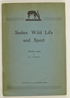 Lot 182 - HARRISON, G[EORGE]. L. Sudan Wild Life and...