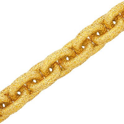 Lot 277 - Gold Link Bracelet
