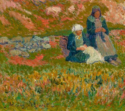 Lot 1009 - Henry Moret French, 1865-1913 Les Deux...