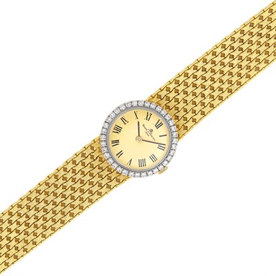 Lot 26 - Gold and Diamond Wristwatch, Baume & Mercier