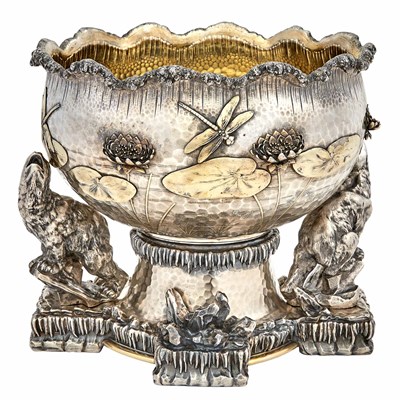Lot 313 - Tiffany & Co. Parcel Gilt Sterling Silver Ice...