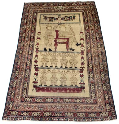 Lot 606 - Lavar Kerman Pictorial Rug Southeast Persia,...