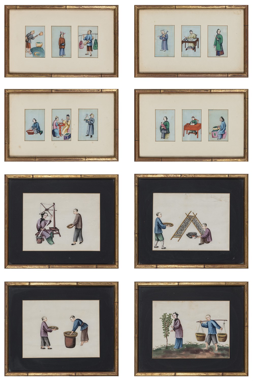 Lot 77 - Chinese School 19th/20th Century Figures in...
