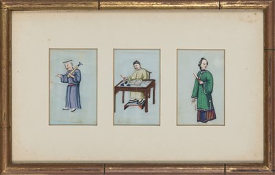 Lot 77 - Chinese School 19th/20th Century Figures in...
