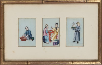 Lot 77 - Chinese School 19th/20th Century Figures in...