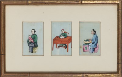 Lot 77 - Chinese School 19th/20th Century Figures in...