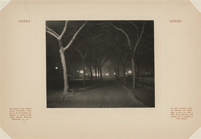 Lot 119 - STIEGLITZ, ALFRED (1864-1946) [Icy Night, New...