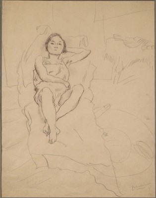 Lot 1066 - Jules Pascin French, 1885-1930 Le Repose du...