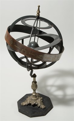 Lot 274 - Armillary Sphere with Zodiac Sign Band With...
