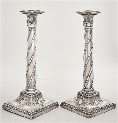 Lot 273 - Pair of George III Sterling Silver...