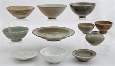 Lot 348 - Miscellaneous Group of Eleven Asian Glazed...