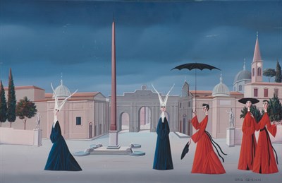 Lot 14 - Carlo Canevari Italian, 1922-1996 (i) Untitled...
