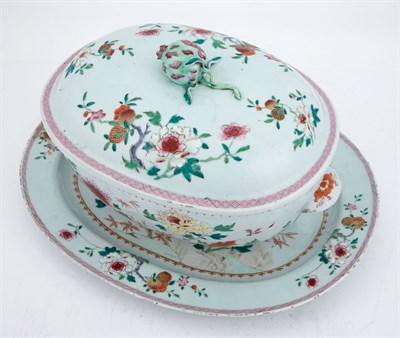 Lot 420 - Chinese Export Famille Rose Porcelain Soup...