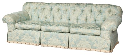 Lot 484 - Upholstered Three-Cushion Sofa Height 36...