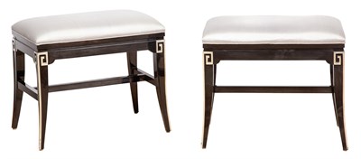 Lot 150 - Pair of Hollywood Regency Style Black and...