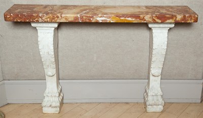 Lot 287 - Baroque Style Marble Console Table Height 31...