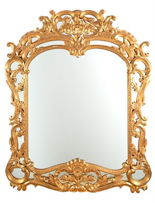 Lot 196 - Régence Style Giltwood Mirror The...