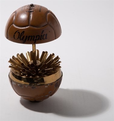 Lot 85 - Novelty 'Olympia' Football-form Tinplate...