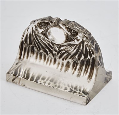 Lot 409 - R. Lalique Molded and Dark Gray Patinated...